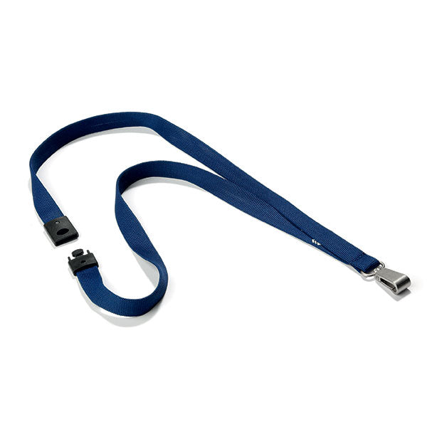 DURABLE TEXTILE LANYARD SOFT COLOUR MIDNIGHT BLUE