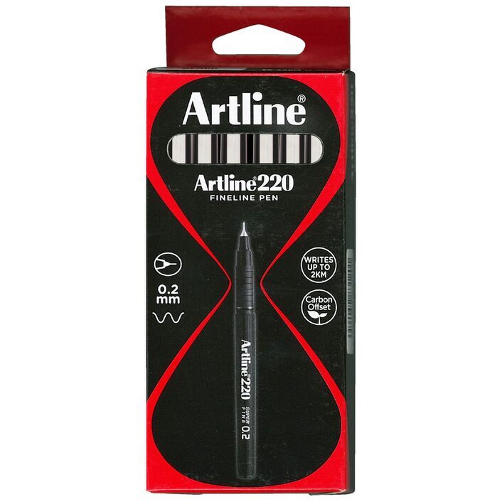ARTLINE 220 0.2MM PEN (FINE BOX OF 12)