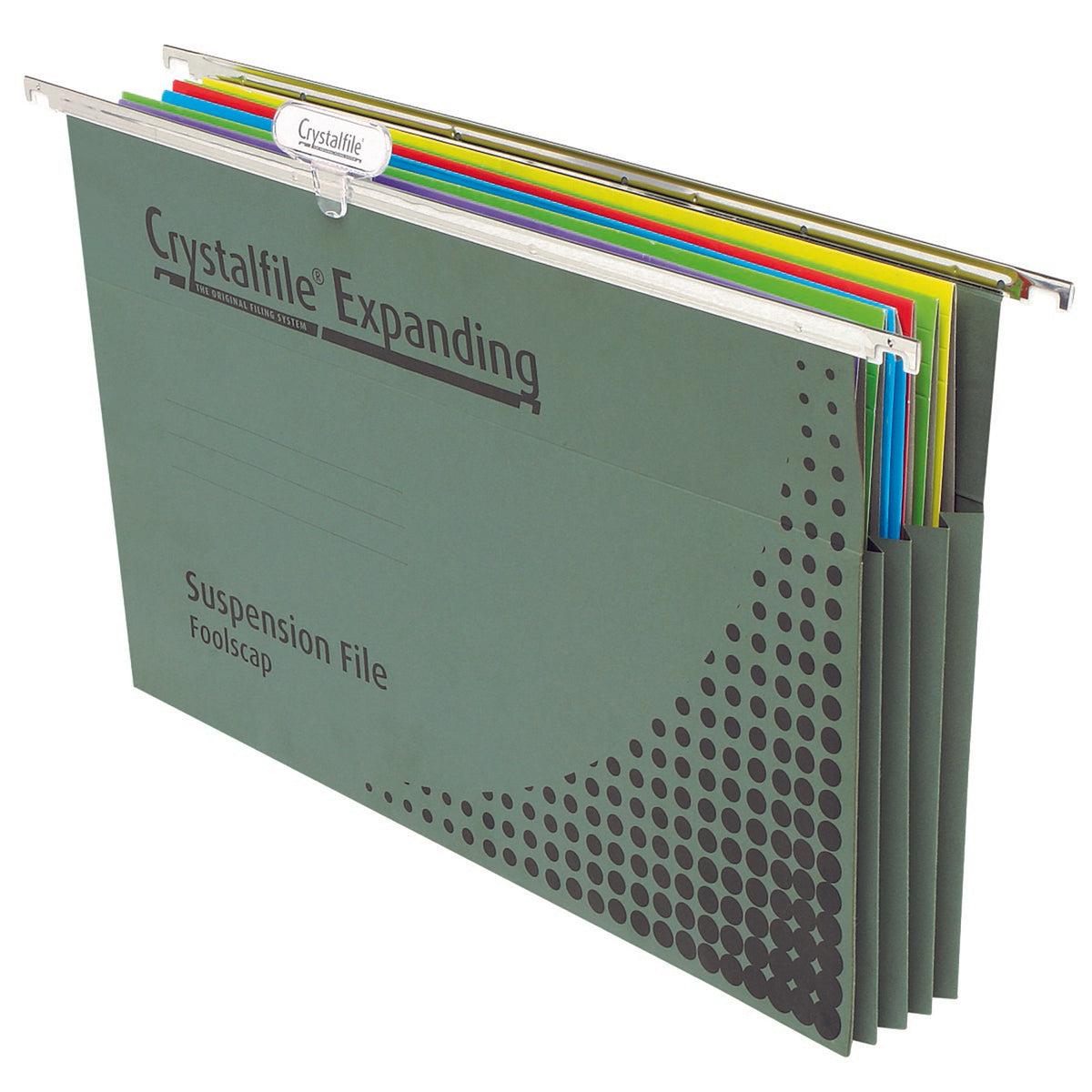 CRYSTALFILE EXPANDING FOOLSCAP SUSPENSION FILE (PK10)