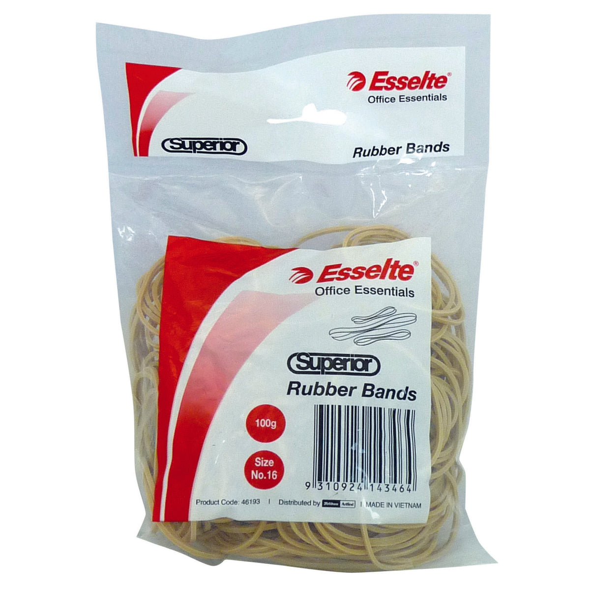 ESSELTE RUBBER BANDS 100g Bag No.16