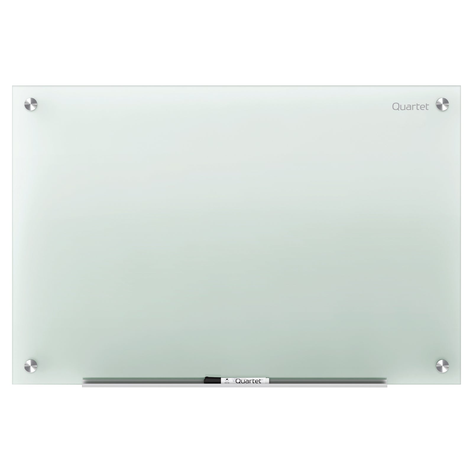 QUARTET GLASS BOARD INFINITY 450X600MM FROST (includes 4pk Liquid Chalk Markers)