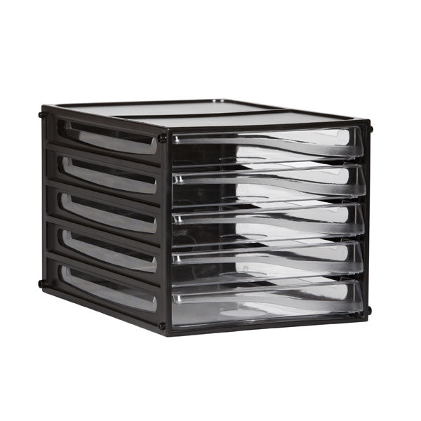 ESSELTE DESKTOP FILING DRAWERS A4 5D BLACK