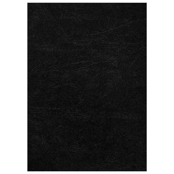 REXEL® LEATHERGRAIN COVERS 250 GSM BLACK PACK 100