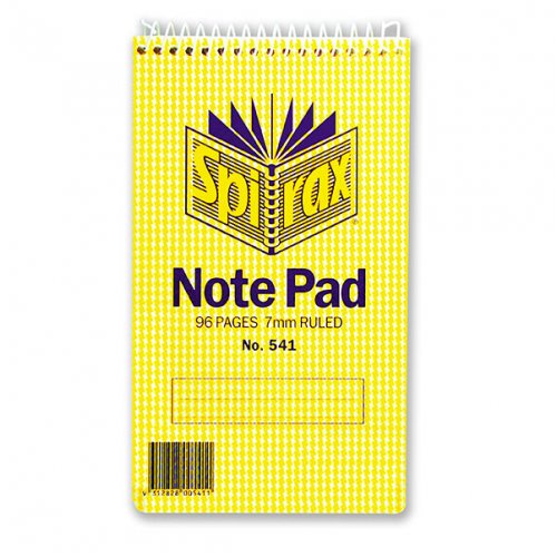 Spirax Note Book No.541 96 PAGES