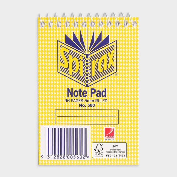 Spirax Note Book No.560 96 PAGES