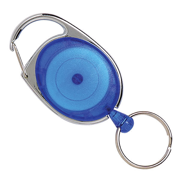 REXEL® ID SNAP LOCK RETRACTABLE KEYHOLDER BLUE