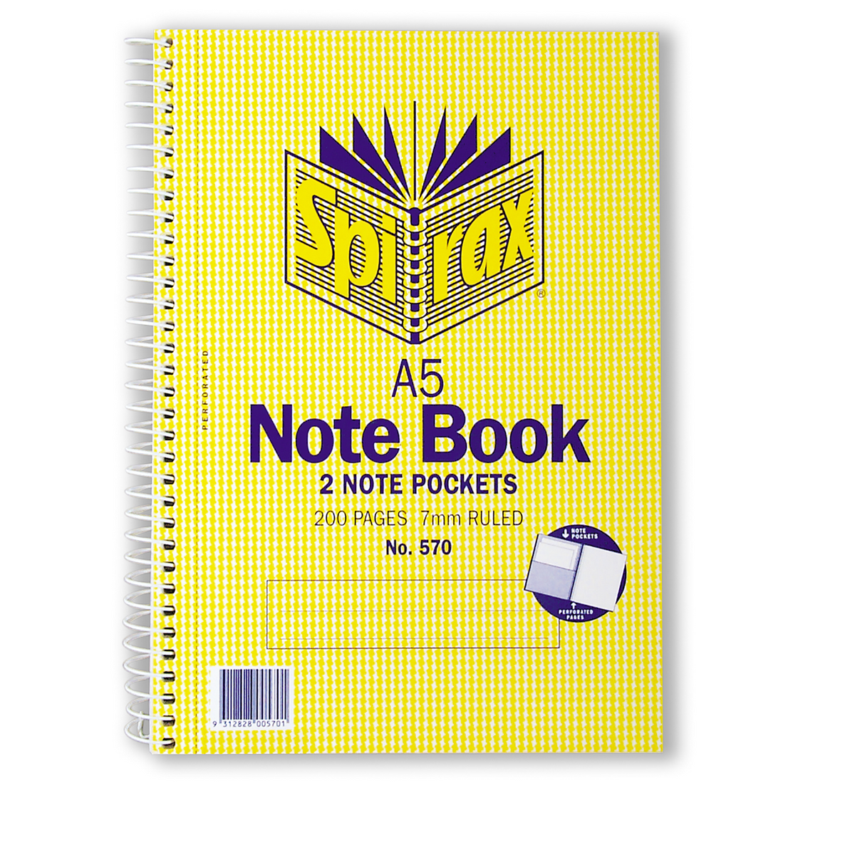 Spirax A5 Note Book No.570 200 PAGES