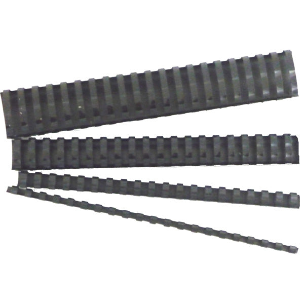 GBC BINDING COMB 6MM BLACK PK100