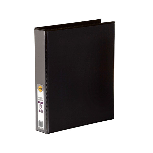 MARBIG CLEARVIEW INSERT BINDER A4 38MM 3D BLACK