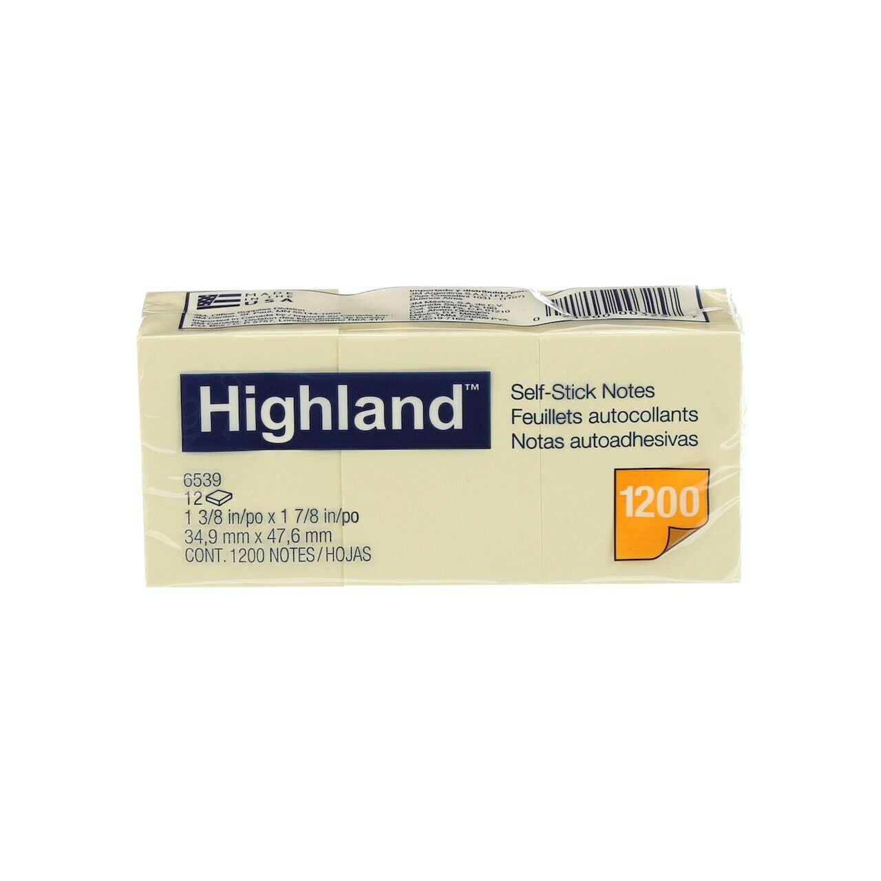 HIGHLAND SELF-STICK NOTES 6539