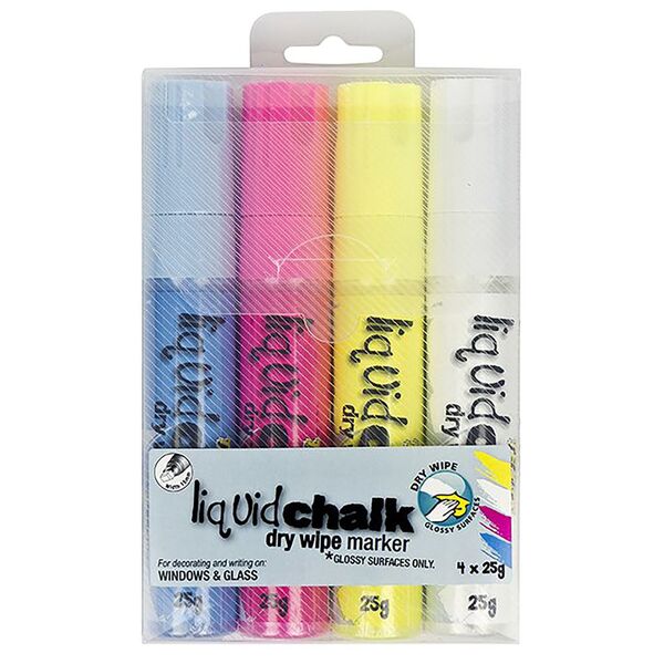 QUARTET GLASS BOARD INFINITY 450X600MM FROST (includes 4pk Liquid Chalk Markers)