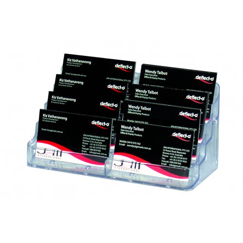 Business Card Holder - Deflect-o - 8 Card Desktop