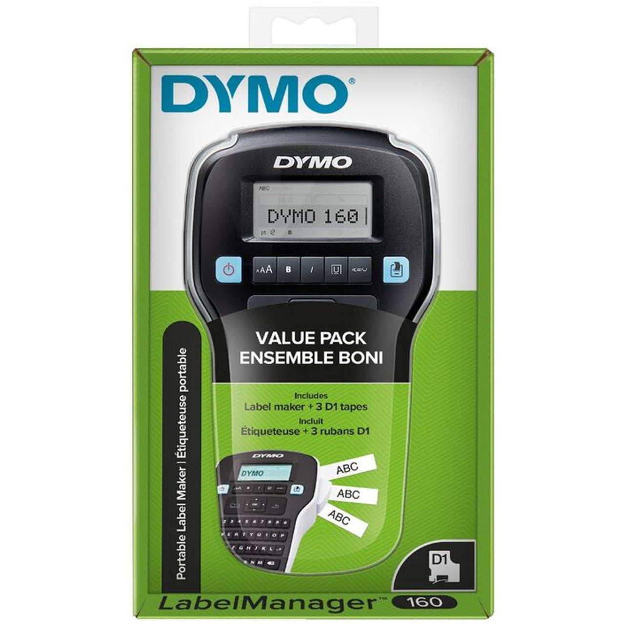 DYMO LabelManager 160 Handheld Labeller Value Pack