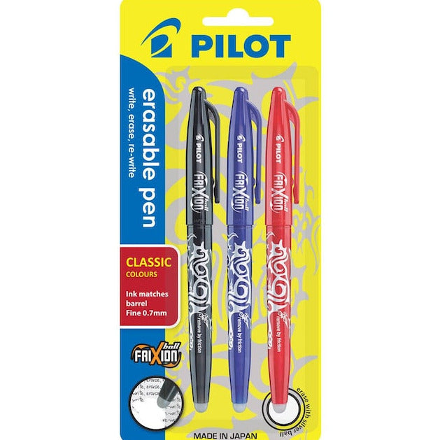 PILOT ERASABLE PEN (FRIXION PACK OF 3)