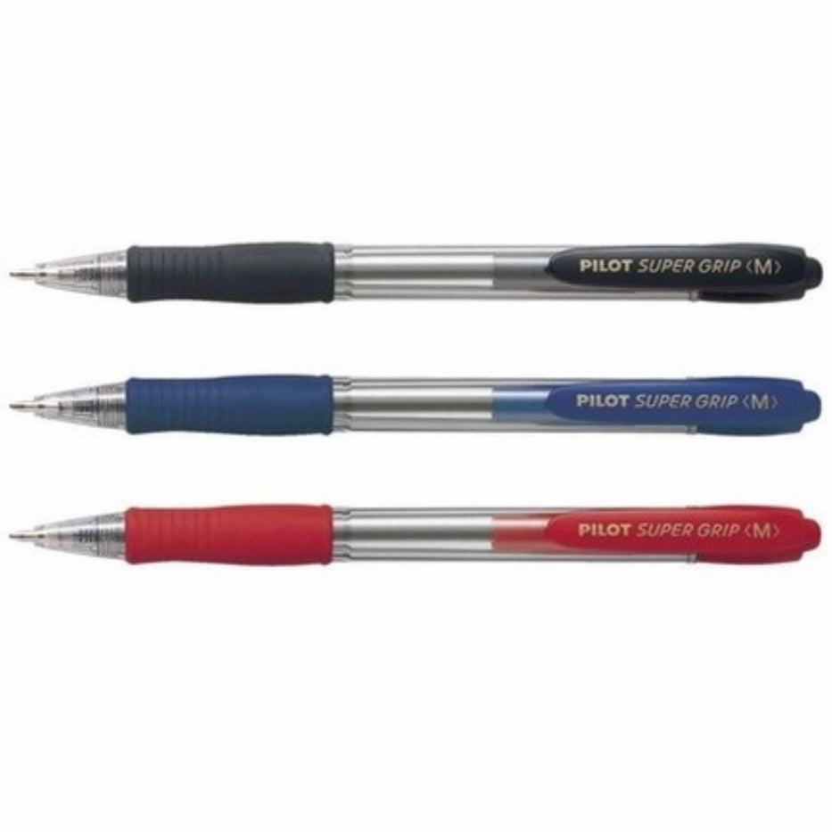 PILOT SUPER GRIP PEN (Pack of 12 Medium)