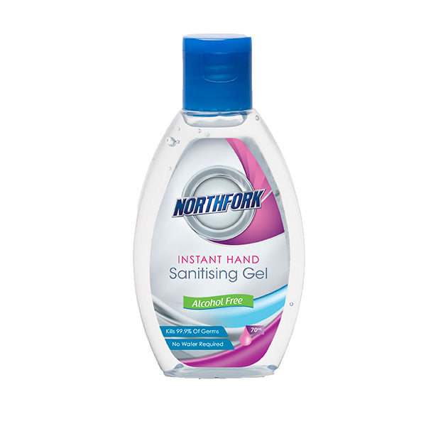 NORTHFORK INSTANT HAND SANITISING GEL ALCOHOL FREE 70ML