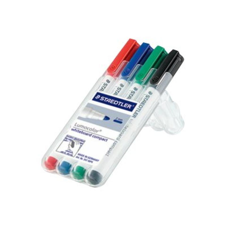 MARKER WHITEBOARD STAEDTLER 351 BULLET ASST WLT4
