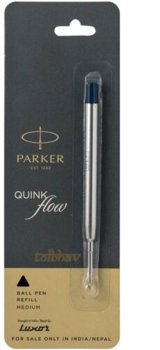 Parker Ball Point Pen Refills Refill BP  Medium  Black New Quink Flow