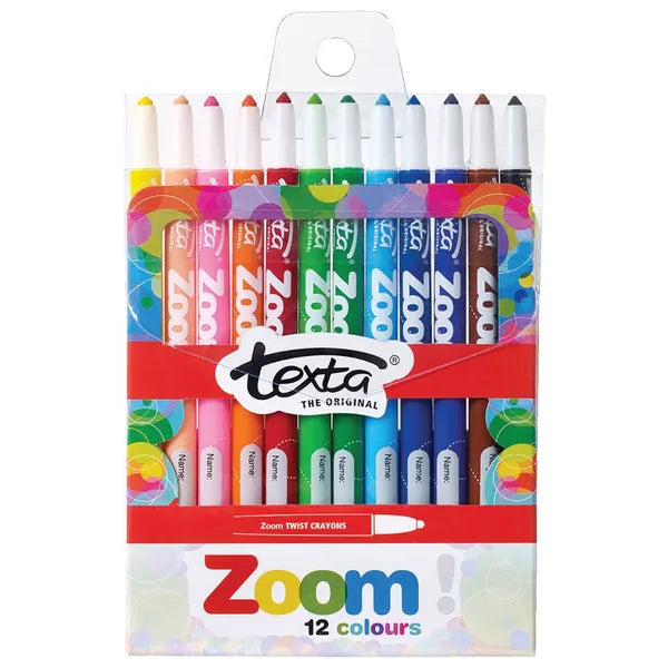 Texta Zoom Twistable Crayons 12 Pack