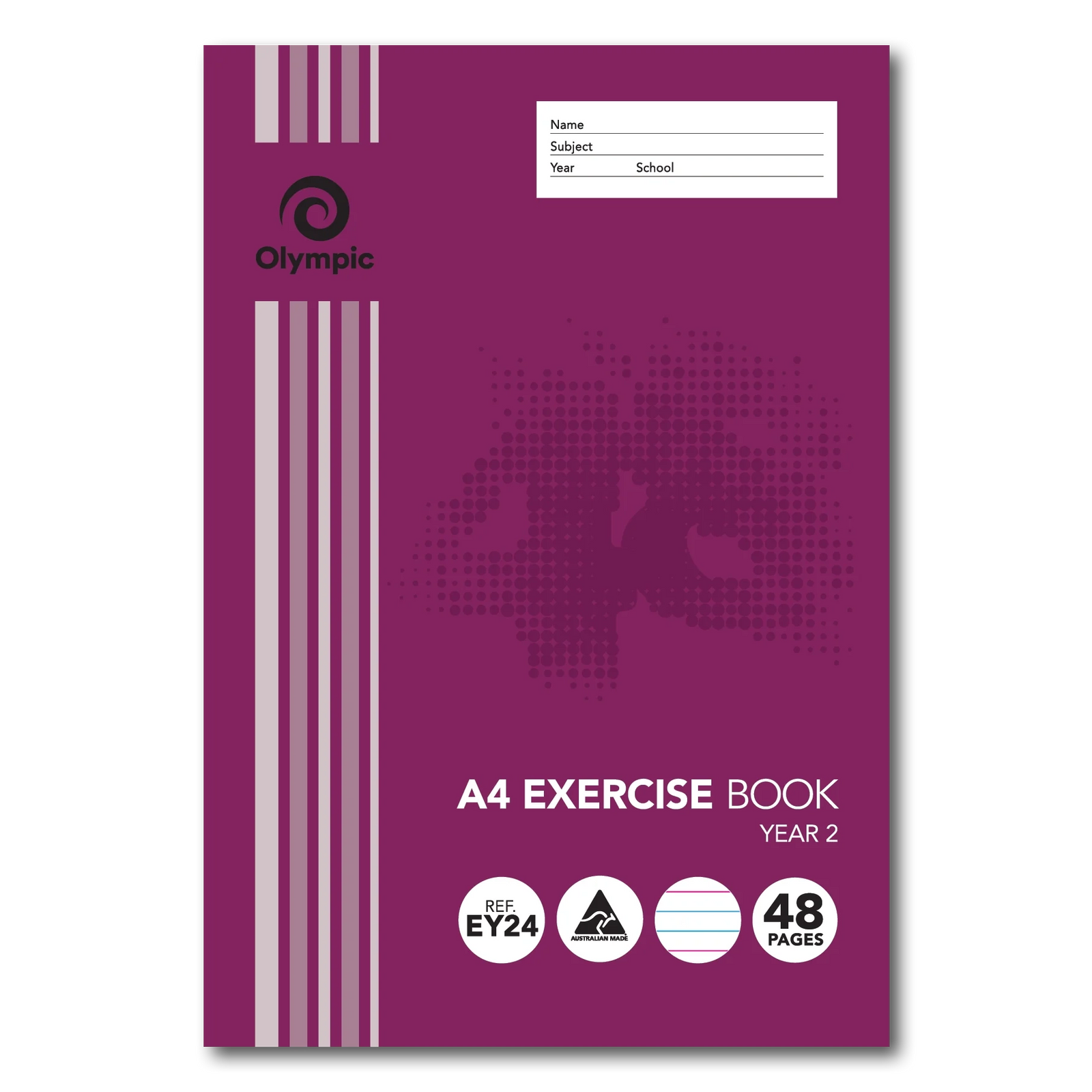 OLYMPIC A4 EXERCISE BOOK YEAR 2 48PG